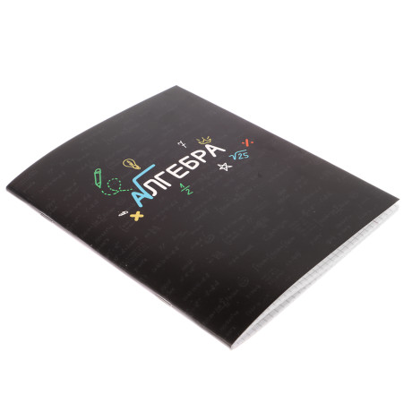 ClipStudio Тетрадь 48л. "Предметная", БЕЛЫЕ ЛИСТЫ, обл.картон, скрепка, 7 видов, справ.мат-л