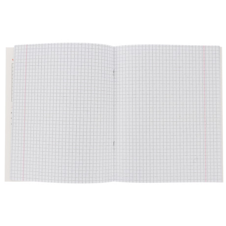 ClipStudio Тетрадь 48л. "Предметная", БЕЛЫЕ ЛИСТЫ, обл.картон, скрепка, 7 видов, справ.мат-л