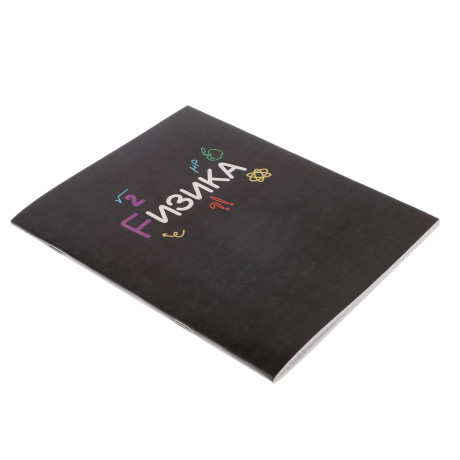 ClipStudio Тетрадь 48л. "Предметная", БЕЛЫЕ ЛИСТЫ, обл.картон, скрепка, 7 видов, справ.мат-л