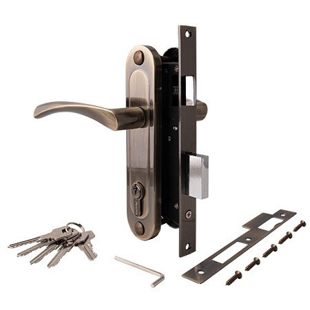 Замок врез 1223/60-АВ AVERS (бронза) с ручками \20