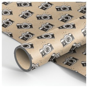 Упаковочная бумага крафт 70*100см, MESHU "Say cheese!", 70г/м2 Арт.340576