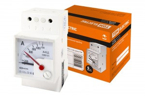 TDM амперметр стрелочный А45Д 600/5А-1,5 (din-рейка) SQ1102-0306