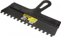 Шпатель STAYER &quot;PROFESSIONAL&quot; нержавеющий зубчатый с пластмассовой ручкой, 300мм, зуб 10х10мм