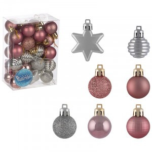 Набор елочных украшений "Нежность" 33шт Волшебная страна