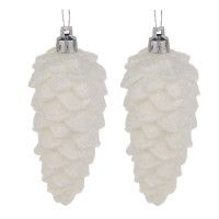 СНОУ БУМ Набор декоративных украшений "Шишки" 2шт, 4,5х12см, пластик