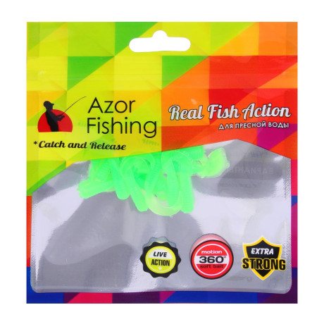 AZOR FISHING Приманка мягкая K.Good , силикон, 3см, 20шт. в уп, 5 цветов