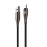 BY Кабель для зарядки Керамика Micro USB, 1м, 3А, Быстрая зарядка QC3.0, тканевая оплётка, черный