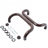 Ручка-скоба 300 ЛДМ ручка офисная АРД-01 (300х30 мм) мм корич. 8017 (10)