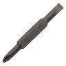 Отвертка комбинированная, SL3/16"-PH1, SL1/4"-PH2, 3-х компонентная рукоятка Denzel