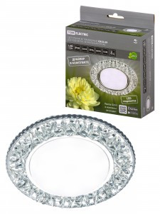 TDM GX53 св-к встр. СВ 03-09 подсветка зеркальный/хром SQ0359-0147