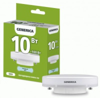 GENERICA лампа св/д GX53 10W(1000lm) 6500K 6K 73x26 матов.  LL-T80-10-230-65-GX53-G