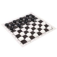 Шашки классические, коробка крышка-дно, поле, шашки