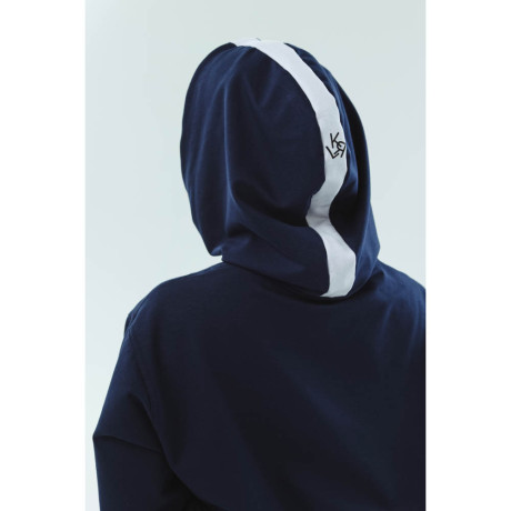 BY KRL Толстовка женская, хлопок / синтетические волокна, цвет темно-синий, размер S