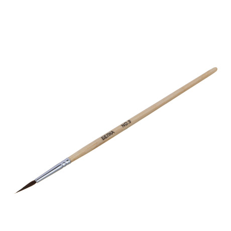 Набор кистей 5 шт: белка №1,3 волос пони № 2,4,6, в пакете с подвесом