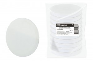 TDM Крышка финишная D74 белая (для коробки СУ D70х72мм) (10!) SQ1402-9506