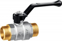 Кран ЗУБР &quot;ПРОФЕССИОНАЛ&quot; шаровой 1/2&quot; полнопроход &quot;папа-папа&quot;, ручка, никел латунь zu51326-1/2