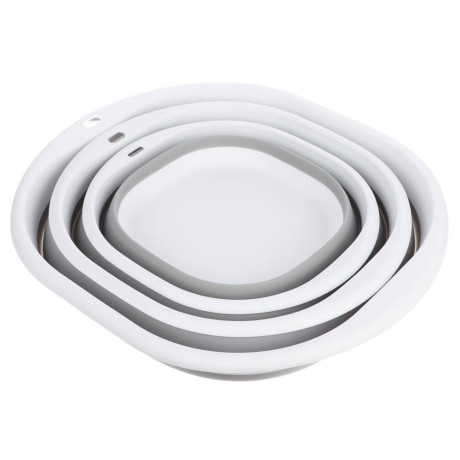 Набор тазов для уборки 3 шт, складные, 3-5-8 литров, полипропилен, термопластичная резина