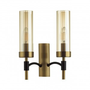 LUMION 6538/2W CLASSI LN23 167 чёрный, латунь Бра E14 2x40W 220V SHARON