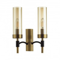 LUMION 6538/2W CLASSI LN23 167 чёрный, латунь Бра E14 2x40W 220V SHARON