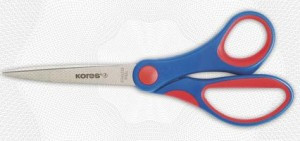 Ножницы  Softgrip 170 мм с пласт. прорезин. анатом. руч. цв. вассорт. Kores 178112