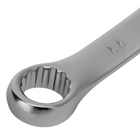 Ключ комбинированный, 11 мм, CrV, матовый хром Stels