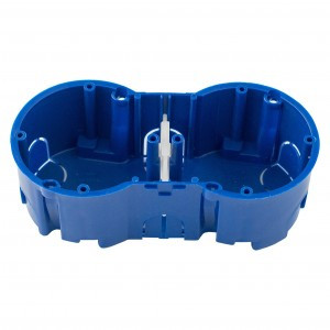 Bylectrica кор. уст. 2-х мест. для твердых стен СУ 136х66х47,4мм, армлен, КЕ-501