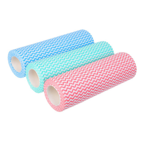 VETTA Набор салфеток из вискозы 50шт в рулоне, 25x30см, 35г/кв.м., 3 цвета