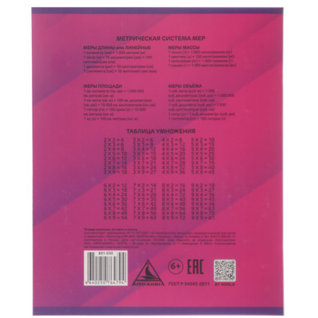 BY Русские Супергерои Тетрадь шк. 24л., в клетку, БЕЛЫЕ ЛИСТЫ, обл.пластик, скрепка, "Джуниор", 4диз