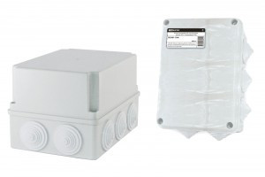 TDM коробка распред. 190х140х120 мм ОУ с крышкой IP55, 10 входов инд. штрих-код (12!) SQ1401-1246