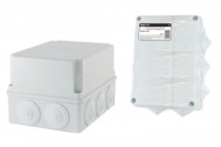 TDM коробка распред. 190х140х120 мм ОУ с крышкой IP55, 10 входов инд. штрих-код (12!) SQ1401-1246