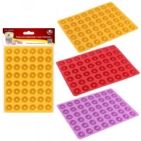 Форма д/мармелада и льда &quot;Пончики&quot;, 20*15*1см (кратность 3шт!!!) силикон VL80-338 Мультидом