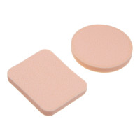 ЮНИLOOK Набор спонжей для макияжа 2шт, латекс, d5,5см/4,3х5,3см