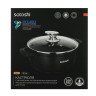 SATOSHI Лион Кастрюля с крышкой 2,0л d20*9см, а/приг.покр.Мрамор, силик.протекторы ручек, индукция