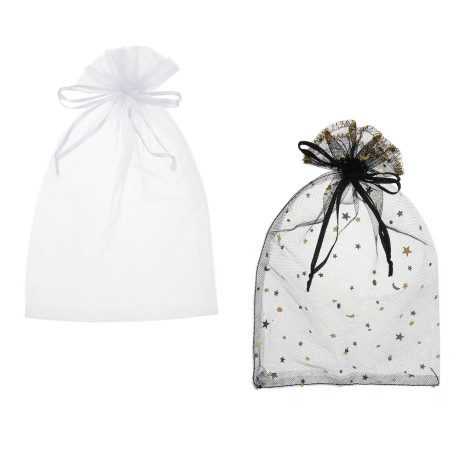 Мешок подарочный, 16x24 см, органза, 2 цвета