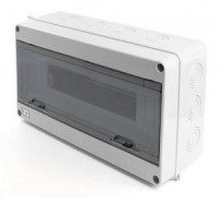 STEKKER бокс (корпус) пластик ЩРН-18 мод, навесной, опломбировка IP65 EBX50-1/18-65 39193