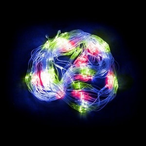 Feron Гирлянда-сеть 230V 240LED разноцв., 2*2м, прозр.1,5м, IP20 соед. CL30 32359