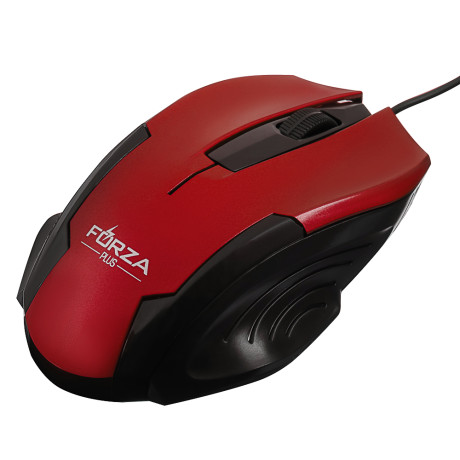 FORZA Компьютерная мышь проводная Shine 1200DPI,3D, каб. 160см, красный