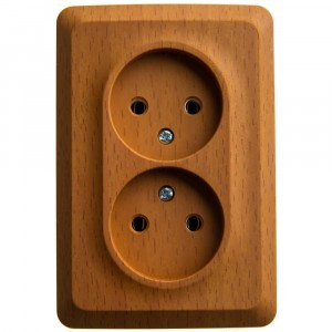 Systeme Electric Этюд роз. угловая ОУ 2 мест. бук (пл.осн.) PA16-105T (9!)