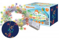 Гирлянда-нить СГ100M10 100LED разноцв., 10м, 8реж., прозр.провод (30!) TDM SQ0361-0037