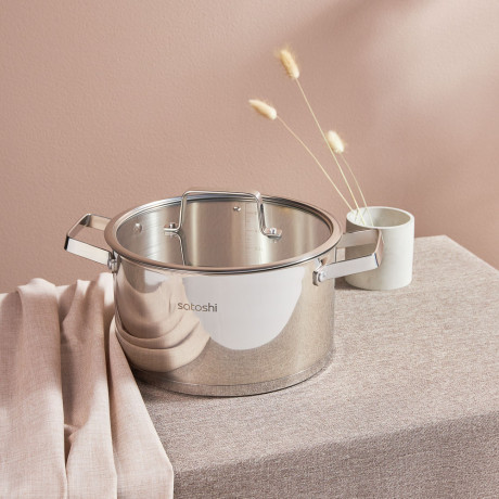 SATOSHI Шато Кастрюля 24х13,5см. 5,9л. со стекл. крышкой, индукция