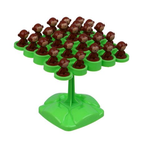 ИГРОЛЕНД Мини игра на равновесие "Веселые обезьянки", 13х22х3см, PP, 2 дизайна