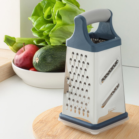 SATOSHI Ривьера Терка 4-х сторонняя с контейнером 20см, нерж. Сталь