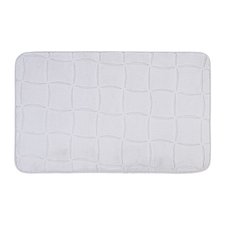 Коврик для ванной тм VETTA Рикард, вельвет, губка 0,8 см, полиэстер, 50х80 см, серый