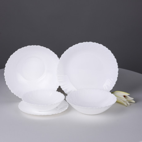 MILLIMI Бьянко Плюс Салатник, опаловое стекло, 16.5см,400мл