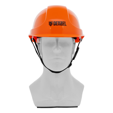 Каска защитная ударопрочная, ABS/PC, плавная регулировка, модель «Форвард» (К-05)оранж. Denzel