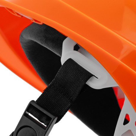 Каска защитная ударопрочная, ABS/PC, плавная регулировка, модель «Форвард» (К-05)оранж. Denzel