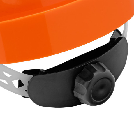 Каска защитная ударопрочная, ABS/PC, плавная регулировка, модель «Форвард» (К-05)оранж. Denzel