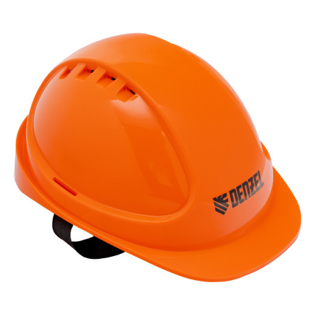 Каска защитная ударопрочная, ABS/PC, плавная регулировка, модель «Форвард» (К-05)оранж. Denzel