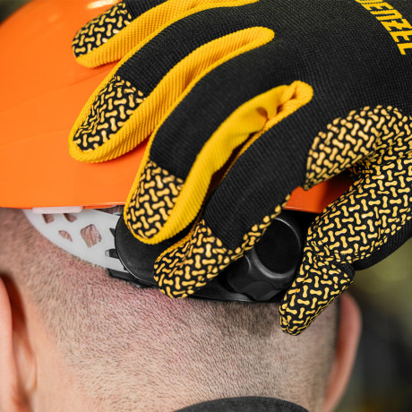 Каска защитная ударопрочная, ABS/PC, плавная регулировка, модель «Форвард» (К-05)оранж. Denzel