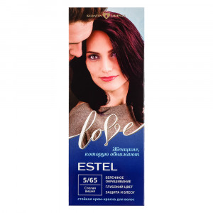 ESTEL LOVE Стойкая крем-краска для волос тон 5/65 Спелая вишня